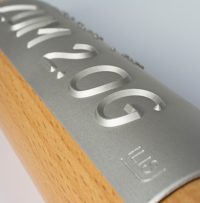 Aluminium eloxiert im Innenbereich auf flachem Handlauf